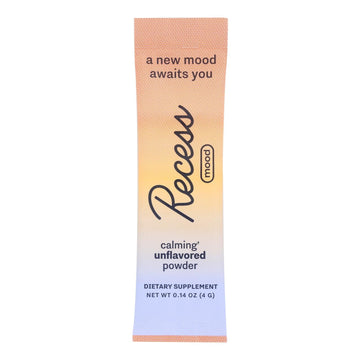 Recess - Mood Sticks Unflavored - Case Of 10 - .14 Oz - Maras Green