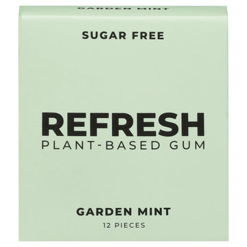 Refresh Gum - Gum Garden Mint - Case Of 12 - 12 Count - Maras Green