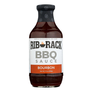 Rib Rack Bbq Sauce - Southern Bourbon - Case Of 6 - 19 Oz - Maras Green