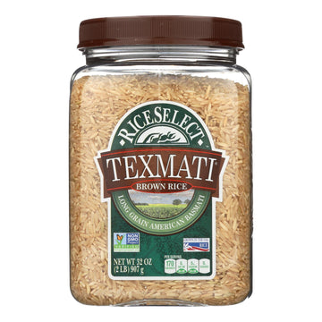 Rice Select Texmati Rice - Brown - Case Of 4 - 32 Oz. - Maras Green