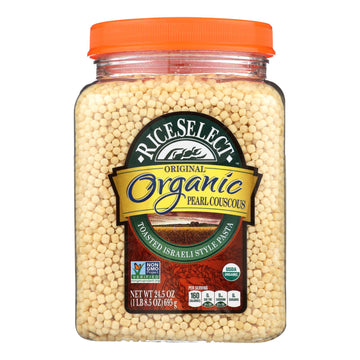 Riceselect Couscous, Pearl, Plain Organic - Case Of 4 - 24.5 Oz - Maras Green