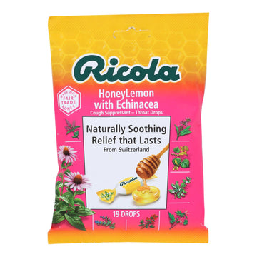 Ricola - Cough Drop Ech Honey Lemon - Case Of 8 - 19 Ct - Maras Green