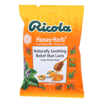 Ricola - Cough Drop Honey Herb - Case Of 8 - 24 Ct - Maras Green