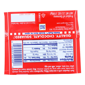 Ritter Sport Dark Chocolate With Marzipan - Case Of 12 - 3.5 Oz - Maras Green