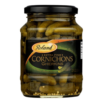 Roland Cornichons Gherkins - Case Of 12 - 12 Oz. - Maras Green