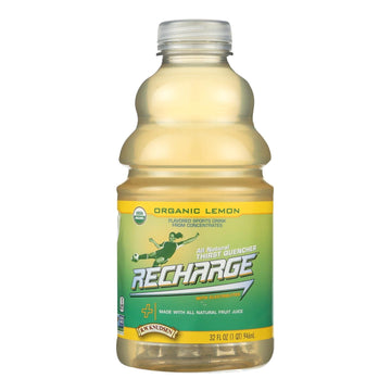 Rw Knudsen Pet Recharge Organic Lemon Juice - Case Of 6 - 32 Fz - Maras Green