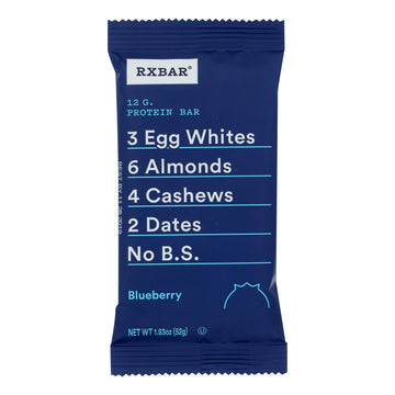 Rxbar - Protein Bar - Blueberry - Case Of 12 - 1.83 Oz. - Maras Green