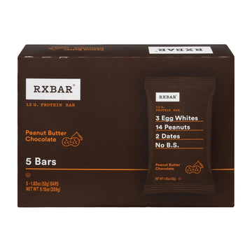 Rxbar - Protein Bar Peanut Butter Chocolate - Case Of 6 - 5/1.83oz - Maras Green