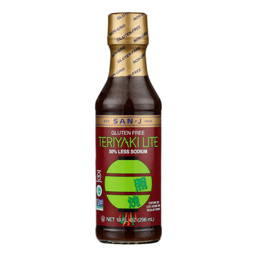 San - j - Teriyaki Sauce Lite - Case Of 6 - 10 Fz - Maras Green