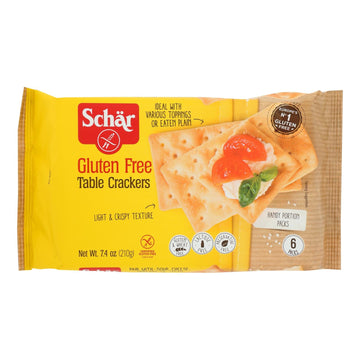 Schär Gluten Free Table Crackers - Case Of 5 - 7.4 Oz - Maras Green