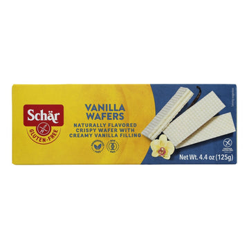 Schar Vanilla Wafers Gluten Free - Case Of 12 - 4.4 Oz. - Maras Green