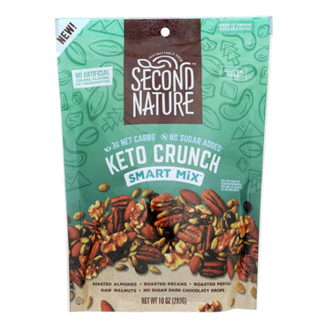 Second Nature - Nut Medley Keto Crunch - Case Of 6 - 10 Oz - Maras Green
