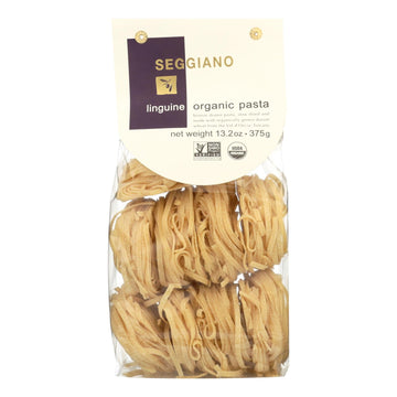 Seggiano - Pasta Organic Linguini - Case Of 6 - 13.2 Ounces - Maras Green