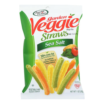 Sensible Portions Garden Veggie Straws - Sea Salt - Case Of 24 - 1 Oz. - Maras Green