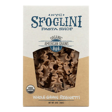 Sfoglini Whole Grain Blend Reginetti - Case Of 6 - 12 Oz. - Maras Green