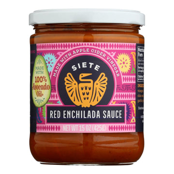 Siete - Sauce Red Enchilada - Case Of 6 - 16 Oz - Maras Green