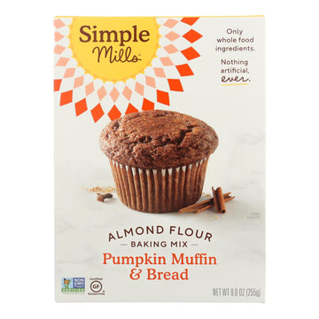 Simple Mills Almond Flour Pumpkin Muffin And Bread Mix - Case Of 6 - 9 Oz. - Maras Green