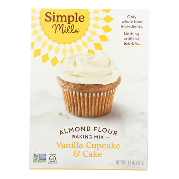 Simple Mills Almond Flour Vanilla Cake Mix - Case Of 6 - 11.5 Oz. - Maras Green