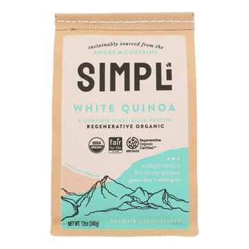Simpli - Quinoa White Regenrte - Case Of 8 - 12 Oz - Maras Green