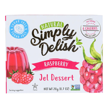 Simply Delish Jel Dessert - Raspberry - Case Of 6 - 1.6 Oz. - Maras Green