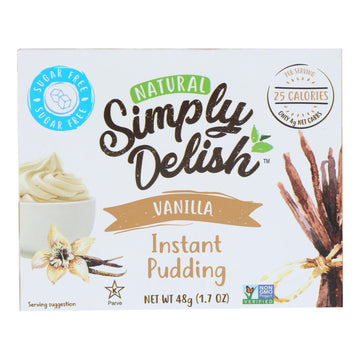 Simply Delish Pudding Mix - Vanilla - Case Of 6 - 1.7 Oz - Maras Green