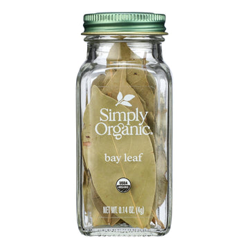Simply Organic - Bay Leaf Organic - Case Of 6 - 0.14 Ounces - Maras Green