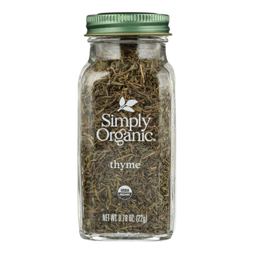 Simply Organic - Thyme Leaf Organic - Case Of 6 - 0.78 Ounces - Maras Green