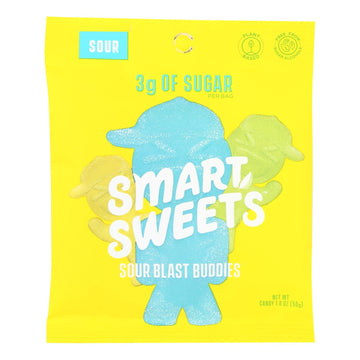 Smartsweets - Gummy Sour Blast Buddies - Case Of 12 - 1.8 Oz - Maras Green