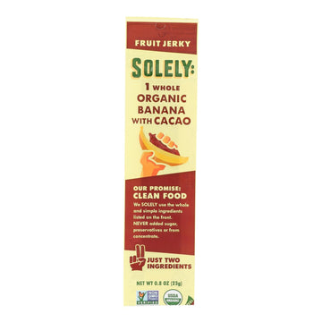 Solely Fruit - Fruit Jerky Banana Coco - Case Of 12 - .8 Oz - Maras Green