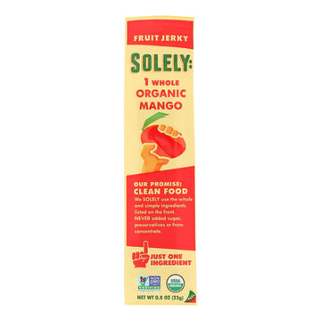 Solely Fruit - Fruit Jerky Mango - Case Of 12 - .8 Oz - Maras Green