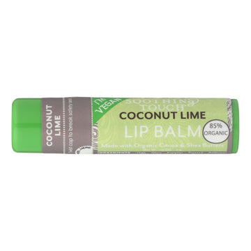 Soothing Touch Lip Balm - Organic Coconut Lime - Case Of 12 - .25 Oz - Maras Green