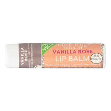 Soothing Touch Vanilla Rose Lip Balm Moisturizes And - Case Of 12 - .25 Oz - Maras Green
