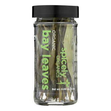 Spicely Organics - Organic Bay Leaves - Case Of 3 - 0.09 Oz. - Maras Green