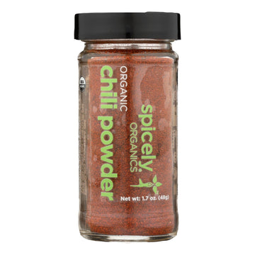 Spicely Organics - Organic Chili - Powder - Case Of 3 - 1.7 Oz. - Maras Green