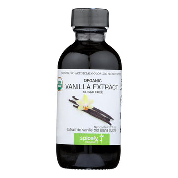 Spicely Organics - Organic Extract - Vanilla - Case Of 6 - 2 Fl Oz. - Maras Green