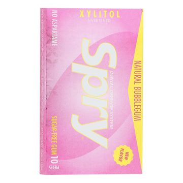 Spry - Chewing Gum Bubble Gum - Case Of 20 - 10 Ct - Maras Green