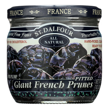 St Dalfour Prunes - French - Giant - Pitted - 7 Oz - Case Of 6 - Maras Green