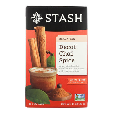Stash Tea - Tea Decaf Chai Spice - Case Of 6 - 18 Ct - Maras Green