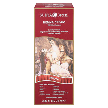 Surya Brasil - Henna Cream Copper - 1 Each - 2.37 Oz - Maras Green