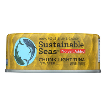 Sustainable Seas Chunk Light Tuna In Water - Case Of 12 - 5 Oz - Maras Green