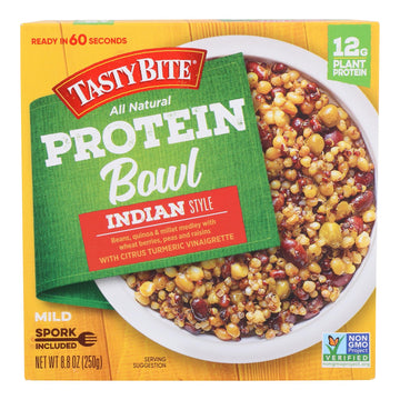 Tasty Bite - Bowl Protein Indian Style - Case Of 6 - 8.8 Oz - Maras Green