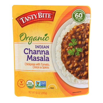 Tasty Bite Entree - Indian Cuisine - Channa Masala - 10 Oz - Case Of 6 - Maras Green