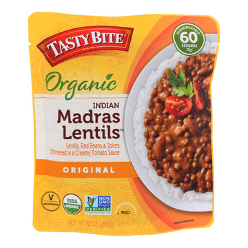 Tasty Bite Entree - Indian Cuisine - Madras Lentils - 10 Oz - Case Of 6 - Maras Green