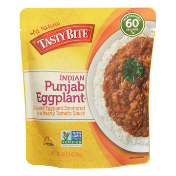 Tasty Bite Entree - Indian Cuisine - Punjab Eggplant - 10 Oz - Case Of 6 - Maras Green