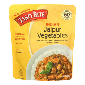 Tasty Bite Entrees - Indian Cuisine - Jaipur Vegetables - 10 Oz - Case Of 6 - Maras Green