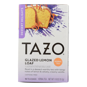 Tazo Tea - Tea Hrbl Glzd Lemon Loaf - Case Of 6 - 15 Bag - Maras Green