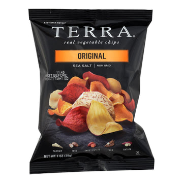 Terra Chips Exotic Vegetable Chips - Original - Case Of 24 - 1 Oz. - Maras Green