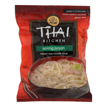 Thai Kitchen Instant Rice Noodle Soup - Spring Onion - Mild - 1.6 Oz - Case Of 6 - Maras Green