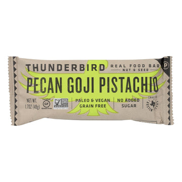 Thunderbird - Bar Pecans Goji Pistachio - Case Of 12 - 1.7 Oz - Maras Green