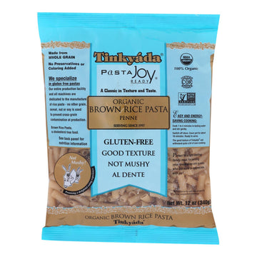 Tinkyada Organic Brown Rice Penne - Case Of 12 - 12 Oz - Maras Green